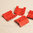 LEGO® Schrägstein 45°  2-fach invers 4x4x1 rot mit 2 Löchern