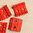 LEGO® Schrägstein 45°  2-fach invers 4x4x1 rot mit 2 Löchern