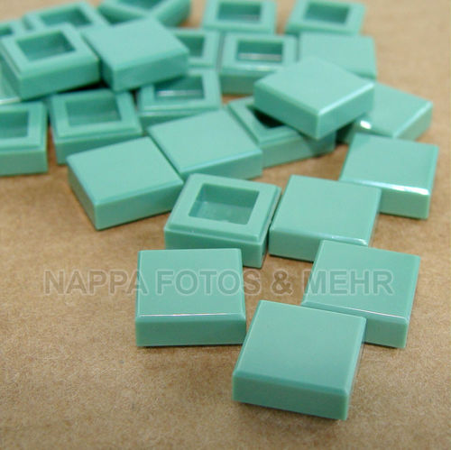 10 Stück 243123   Fliese 1x4 blau LEGO® Nr