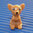 LEGO® Chihuahua sitzend mittelbraun