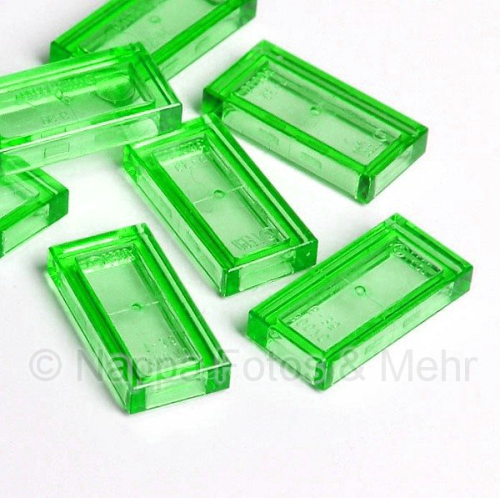 LEGO® Fliese 1x2  transparent-grün