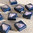 LEGO® Fliese 1x1 mit 3 D-Diamant dunkelblau-transparent-schillernd