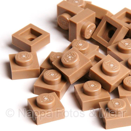 LEGO® Platte 1x1 orangebraun