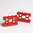 LEGO® Zaun "Asiatisches Design" 1x4x2 rot