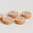 LEGO® Fliese rund bedruckt 1x1 " Keks mit Schokoladenstücken " orangebraun