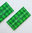 LEGO® Fliese bedruckt " Fußballplatz-Anspielpunkt " 8x16 grasgrün