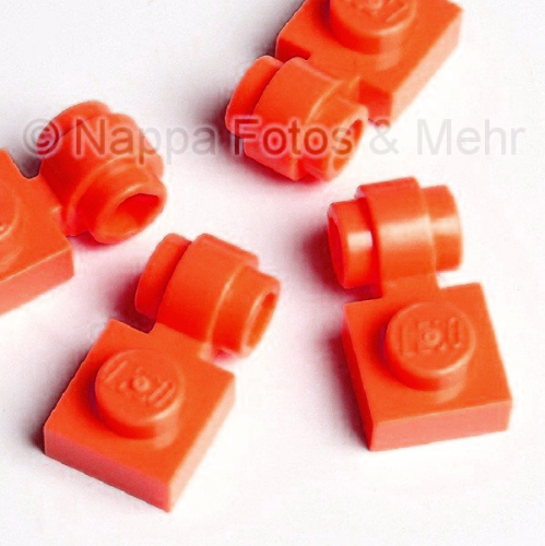 LEGO® Platte 1x1 mit Rohrclip rot