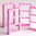 LEGO Fensterrahmen mit Sprossen 1x4x6 rosa